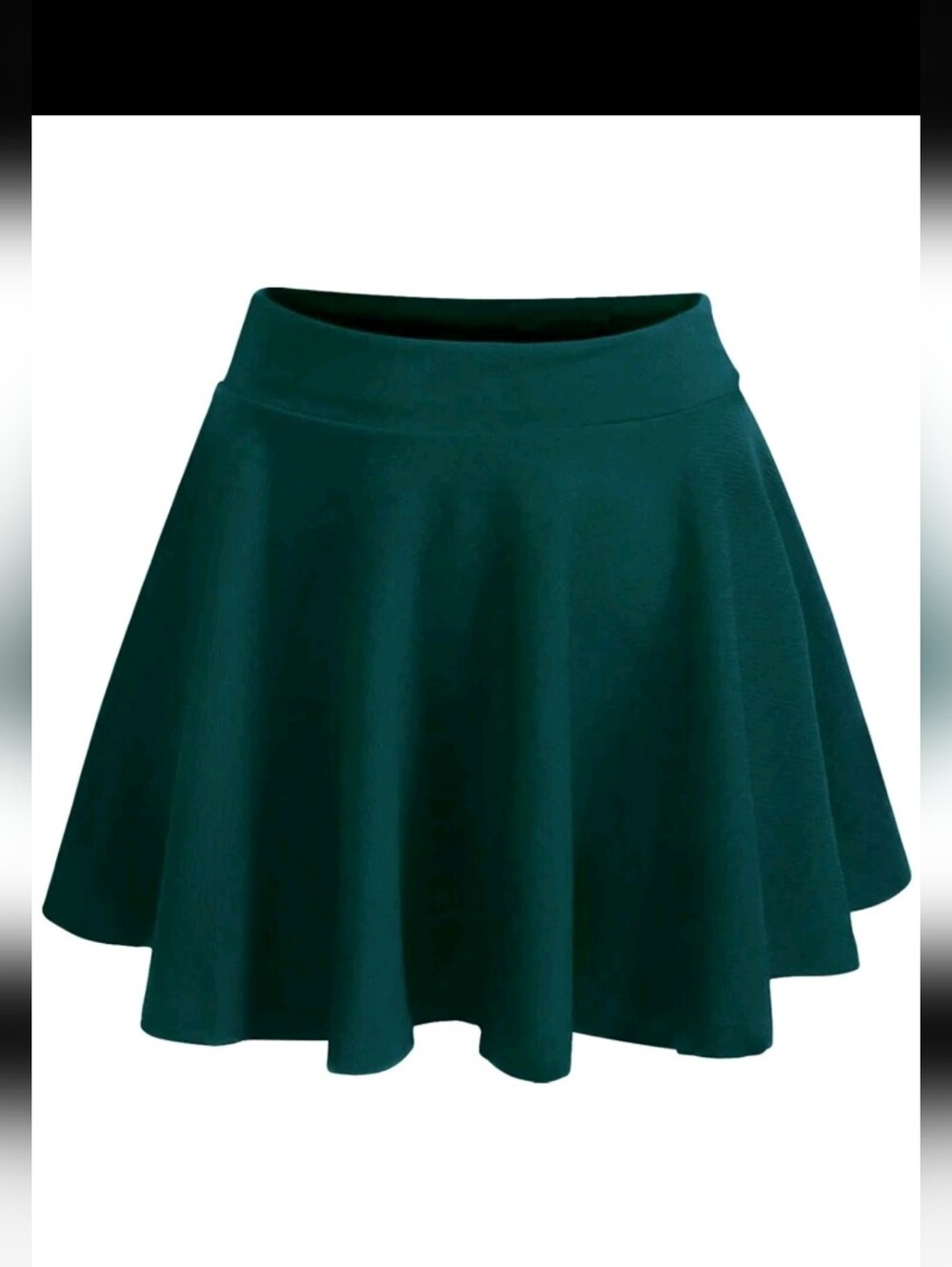 SHEIN Qutie Plus Size Solid Skirt In Green Sz 0X